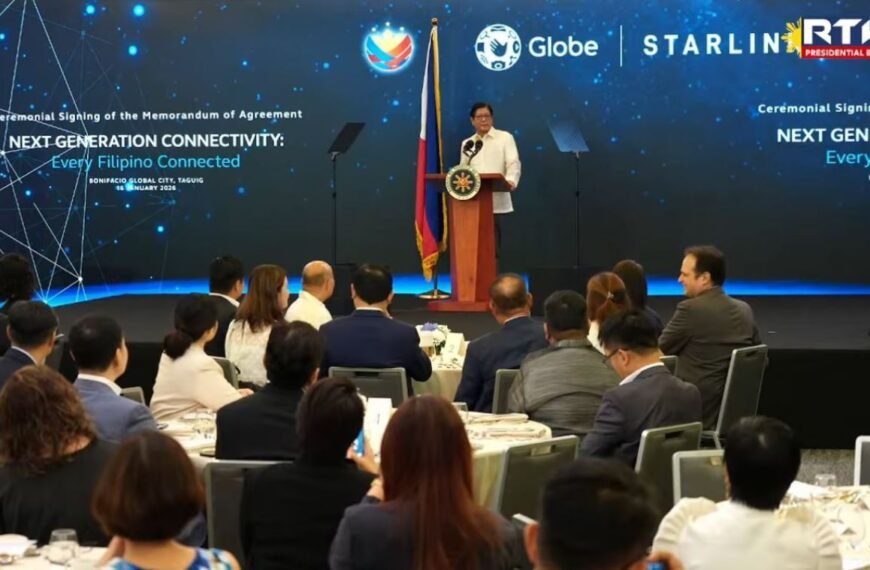 Marcos welcomes Globe-Starlink partnership; Seen boosting connectivity in PH